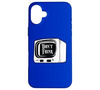 Don't Think Watch TV Indoctrination Mind Control Conspiracy Case for iPhone 16 Plus