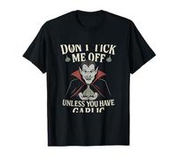 Don't Tick Me Off Vampire Garlic Punk Graphic T-Shirt