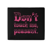 Don't Touch Me Peasant Classic Mens Wallet Slim Leather Card Holder Bifold Wallets Front Pocket