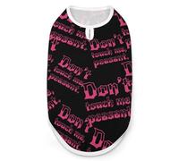 Don't Touch Me Peasant Dog And Cat Clothes Pet Summer Sleeveless T Shirt Basic Vest L