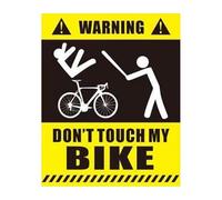 Don't Touch My Bike Sticker - Bikes Safety Notice, Long Lasting Safety Stickers | Waterproof Bicycles Decals, Weatherproof Warning Decals, Bicycles Accessories For Bike Scooter Balance Car