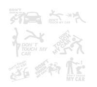 Don't Touch My Car Sticker | Creative Car Decals | Creative Bumper Sticker for Car Bumper, Waterproof PVC Sticker for Car SUV Boat