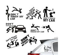 Don't Touch My Car Sticker - Creative Car Decals,Funny Bumper Stickers for, Waterproof Sticker for Car Bumper, Don't Touch My Car Warning Decal