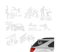 Don't Touch My Car Sticker,Don't Touch My Car Sticker - Creative Car Decals,Creative Text Bumper Sticker Waterproof for Cars, Trucks, Word