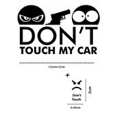Don't Touch My Car Stickers for Car Motorcycle Window Scooter Bike Motorcycle Do Not Touch My Car (Don't Touch My Car 1)