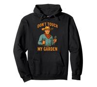 Don't Touch My Garden - Funny Cowboy Gardner With Hose Pullover Hoodie