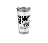 Dont Touch My Mug Ok Funny Cool Rabbit Office Men Stainless Steel Insulated Tumbler