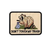 Don't Touch My Trash Embroidered Patch Sarcastic Raccoon Embroidery Patches Funny Sarcasm Trash Panda Meme Humor Iron On Sew On Patches for Clothes Backpacks Hats Gifts for Adults Teens 3x2.2 Inches