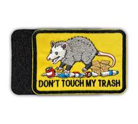 Don't Touch My Trash Funny Morale Patch 3 Inches Opossum Meme Sarcastic, Cute Animal Embroidered Patches for Backpack Vest Dog Animal Harness Tactical Military Gifts for Friend Boy Coworker