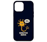 Don't Touch Sensitive Nerve Funny Neuroscience Biology Pun Case for iPhone 12 Pro Max