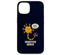 Don't Touch Sensitive Nerve Funny Neuroscience Biology Pun Case for iPhone 13