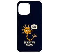Don't Touch Sensitive Nerve Funny Neuroscience Biology Pun Case for iPhone 13 Pro Max