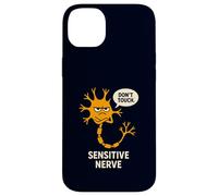 Don't Touch Sensitive Nerve Funny Neuroscience Biology Pun Case for iPhone 14 Plus