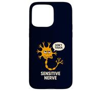 Don't Touch Sensitive Nerve Funny Neuroscience Biology Pun Case for iPhone 15 Pro Max