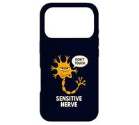 Don't Touch Sensitive Nerve Funny Neuroscience Biology Pun Case for iPhone 17 Pro