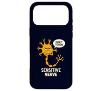 Don't Touch Sensitive Nerve Funny Neuroscience Biology Pun Case for iPhone 17 Pro Max