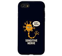 Don't Touch Sensitive Nerve Funny Neuroscience Biology Pun Case for iPhone SE (2020) / 7/8