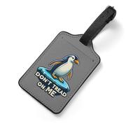 Don't Tread Me Business Luggage Tags Leather Handbag Tag with Name ID Card Cruise Baggage Label Travel Accessories