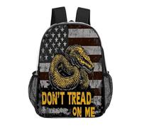 Don't Tread Me Flag Funny Clear Backpack Waterproof Transparent Bag See Through Rucksack with Adjustable Straps