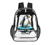 Don't Tread Me Funny Clear Backpack Waterproof Transparent Bag See Through Rucksack with Adjustable Straps