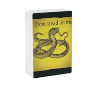 Dont Tread on Me Cigarette Case for Regular King Size 85mm 20 Capacity Push to Open Hard Shell Cigarette Box Portable & Waterproof Cigarettes Case for Men Women Pocket Cigarettes Holder, Cig Accessori