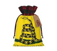 (Dont Tread On Me) Drawstring Gift Bags Holiday Present Goody Bags For Xmas Party S