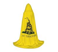 Dont Tread On Me Hooded Cape For Teenagers, Unisex Cloak Robe Hooded Halloween Costume Satin Witches Vampire Cloak Fancy Dress Up Children