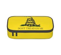 Dont Tread On Me Large Capacity Pencil Case Zipper Pencil Case for School Office Students Teenage Women Men Gifts