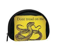Dont tread on me Mini Coin Purse Pouch Change Holder, Shell Shape Zip Around Wallet,Credit Card Holder for Women, Dont Tread on Me, One Size, Classic
