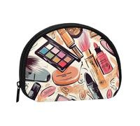 Dont tread on me Mini Coin Purse Pouch Change Holder, Shell Shape Zip Around Wallet,Credit Card Holder for Women, Cosmetic and Makeup Theme Pattern, One Size, Classic