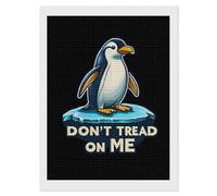 Don't Tread on Me Shining Diamond Art Painting Kits for Adults Personalized Square Full Drill Paintings DIY Crafts Kit Home Decor 12"x16"