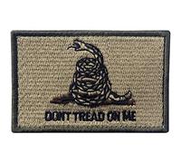 Don't Tread On Me Tactical Embroidered Morale Applique Fastener Hook & Loop Patch - Multitan