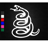 Don't Tread on me Vinyl Decal Sticker (15cm x 13.5cm, Blue)
