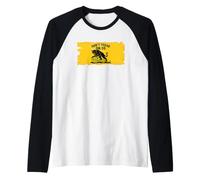 Dont Tread On Us Anarchist Black Cat Gadsden Parody Raglan Baseball Tee