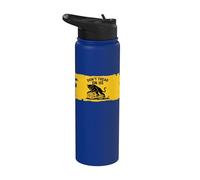 Dont Tread On Us Anarchist Black Cat Gadsden Parody Stainless Steel Insulated Water Bottle