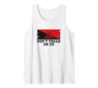 Dont Tread On Us | Leftist Snake Gadsden - Grunge Tank Top