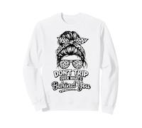 Don't Trip Over What's Behind You Trendy Aesthetic Quotes Sweatshirt