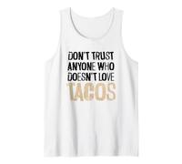Don't Trust Anyone Who Doesn't Love Tacos Distressed Text Tank Top