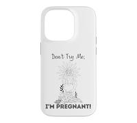 Don't Try Me I'm Pregnant Earth Day Natural Mom Green Mother Case for iPhone 14 Pro
