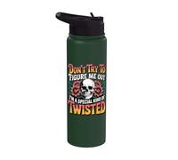 Don't Try to Figure me Out I'm a Special Kind of Twisted Stainless Steel Insulated Water Bottle