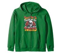 don't try to figure me out I'm a special kind of twisted Zip Hoodie