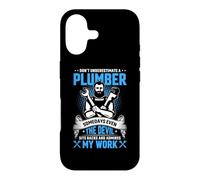Don't Underestimate A Plumber Some Days Even The Devil Sits Case for iPhone 17