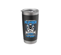 Don't Underestimate A Plumber Some Days Even The Devil Sits Stainless Steel Insulated Tumbler