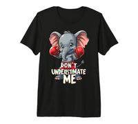 Don't Underestimate Me Muay Thai Boxing Elephant Premium T-Shirt