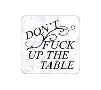 Don't Up The Table Bar Drink Coaster Set Gift Funny Joke Home Kitchen Bar Ware
