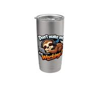 Dont Wake me, I'm Working! Stainless Steel Insulated Tumbler