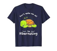 Dont Wake me up Im Hibernating Cute Sleeping Turtle T-Shirt, Men, Navy Blue, 4X-Large