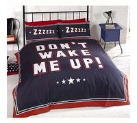 Don't Wake Me Up UK Double/US Full Duvet Cover & Pillowcase Set