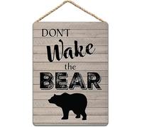 Don'T Wake The Bear Tin Sign/Funny Vintage Metal Sign Poster 8X12 Inches