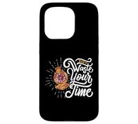 Don't Waste Your Time - Vintage Pocket Watch Art Nouveau Case for iPhone 15 Pro